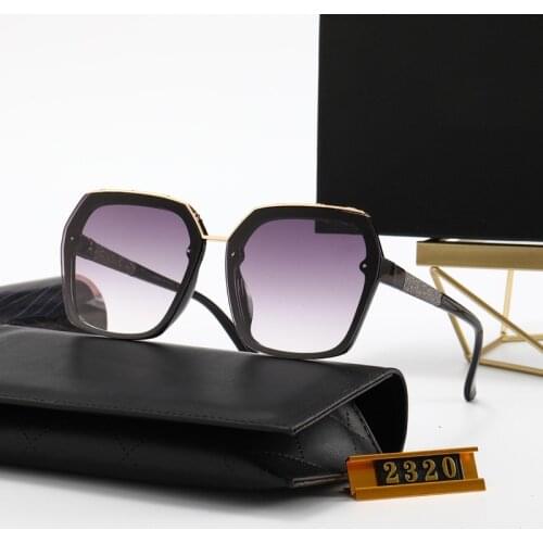 Classic Vintage 2020 Sunglasses Women Oversized Square Plastic Frame Luxury Brand Designer Clear gradient Lens Shades Oculos