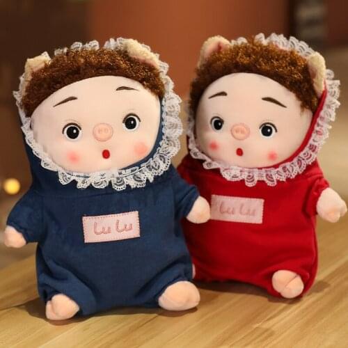30/40/50/60CM New Cartoon Lovely Plush Pig Dolls Easter Home Deocr Children Present Stuffed Girls Boys Toys Super Soft Gifts