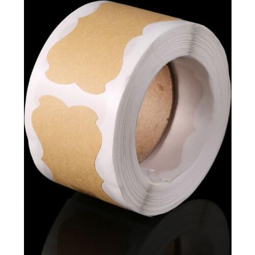 300pcs Vintage Blank Kraft Label Handmade Sealing Sticker For Gift Cake Baking Sealing Packaging DIY