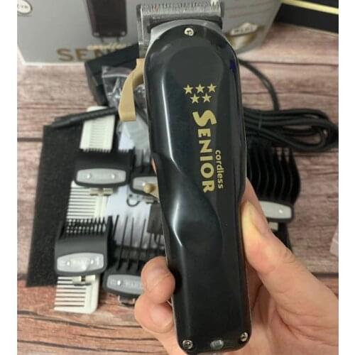 6 Set Hair Cordless Senior Hair Clipping Kit - Black 08504 Professional hair clipper barber shop supplies Brand New 110V-240V