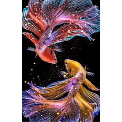 New Complete Square/round Diamond Painting 5d Diy Goldfish 3d Embroidery Animal Suit Cross Stitch Mosaic Home Decoration Gift