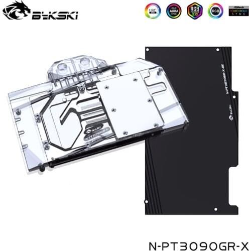 Bykski Water Cooler For Palit Geforce RTX 3090 GameRock,OC,Maxsun RTX 3090 TURBO JET VGA Full Cover,Cooling Block,N-PT3090GR-X