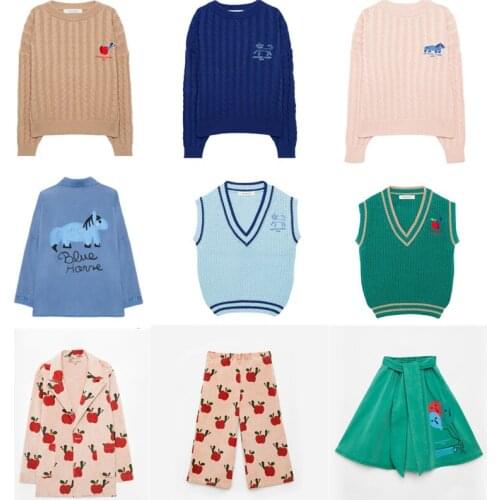 Weekendhouse Child Fashion Clothes Kids Cardigan Loose Jumpers Brand Design Boys Coat Girl Knit Tops Pants New Winter Sweater