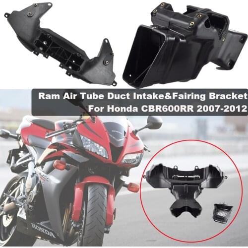 For Honda CBR600 RR CBR 600RR Ram Air Tube Duct Intake With Fairing Stay Bracket For Honda CBR 600 RR CB600R 2007-2012