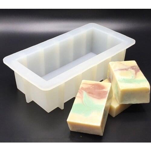 DIY Cavity Silicone Soap Mold For Massage Therapy Bar Soap Making Tools Homemade Square Spa Soap Mould Silicone Soap Form