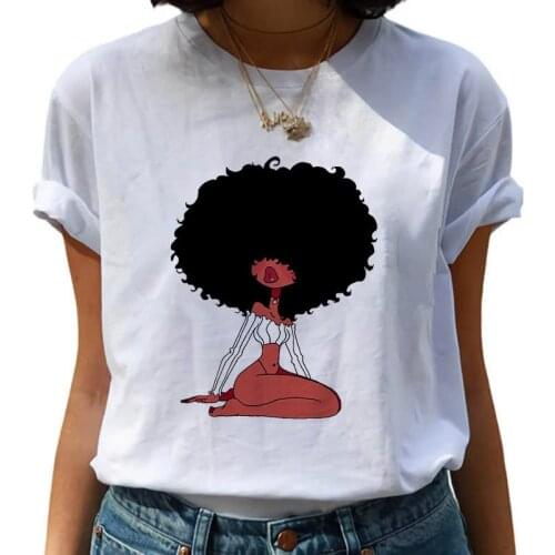 T-shirt For Women Fashion Black Ladies Print T shirt Harajuku Casual White Tops Female Causal Short Sleeve Tshirt Plus Size 3XL
