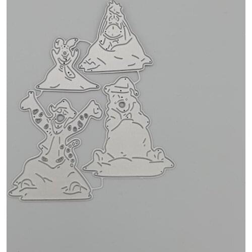 A Group of Animals Metal Cutting Dies for DIY Scrapbooking Album Paper Cards Decorative Crafts Embossing Die Cuts