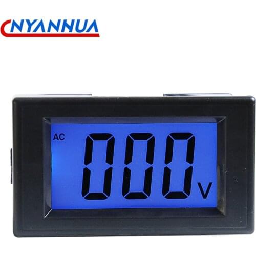 AC Voltage Meter Volume Economical Digital Electrical Measuring Instrument HD Backlit Display AC220V