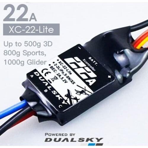 DualSky Xcontroller Lite brushless ESC 12A 22A 45A 65A For RC airplane fixed-wing RC Model