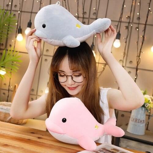 30cm Kawaii Soft Dolphin Plush Toys Dolls Stuffed Down Cotton Animal Baby Pillow Cute Creative Kids Toy Christmas Gift for Girls