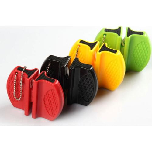 Mini Ceramic Rod Knife Sharpener Two-stage Tungsten Portable Butterfly Type Whetstone Sharpener Sharpening Knives Stone