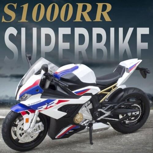 Simulation 1:12 Motorcycle S 1000 RR Diecast Models Toy Collection Alloy Motorcycle for Locomotive Static Xmas Birthday Gift