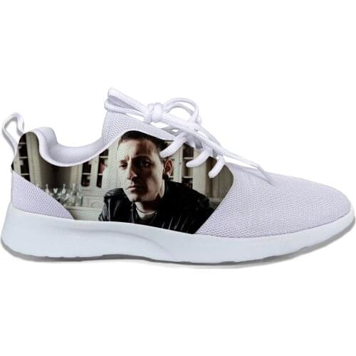 2019 Hot Cool Fashion Pop Funny Summer Rock and Roll Sneakers Handiness Casual Shoes 3D Printed For Men Women Chester Bennington