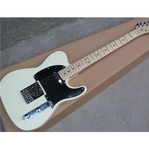 Inherit the classic wood color electric guitar chrome accessories can be customized as required