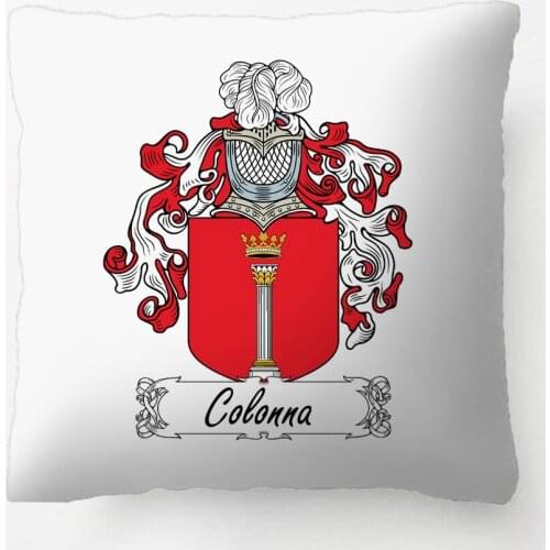 Colonna Family Crest Throw Pillow Custom Name Cushion Cover Pillow Case Customize Gift By Lvsure For Living Room Pillowcase