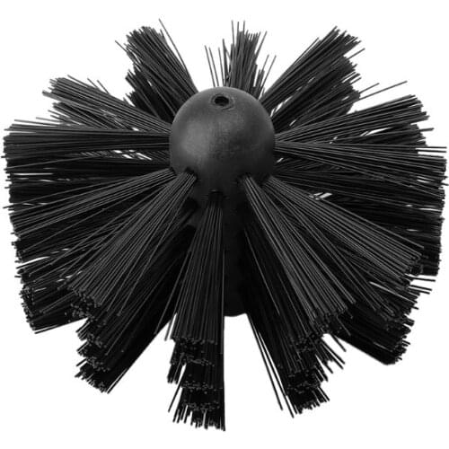 Nylon Brush With 6pcs Long Handle Flexible Pipe Rods For Chimney Kettle House Cleaner Cleaning Tool Kit