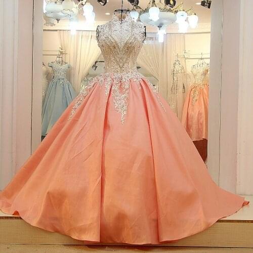 New Vintage 2018 Satin Lace Beading Crystal High Quality Evening party prom Gown vestido de festa mother of the bride dresses