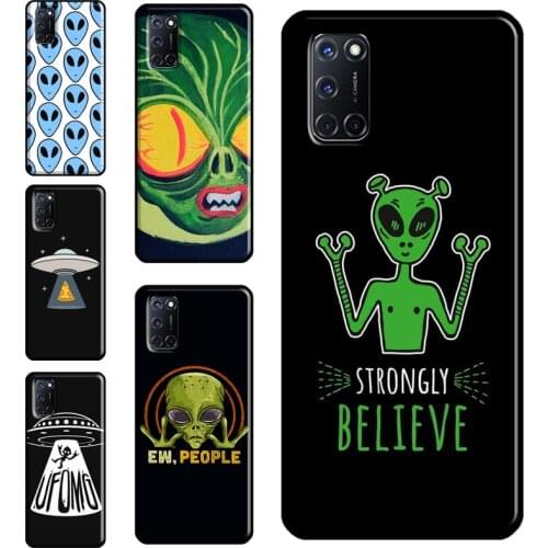 Alien Martian UFO Case For OPPO A52 A72 A92 A83 A91 A93 A15 A3S A5S A1K F7 Reno2 Z A31 A53 A5 A9 2020 Cover