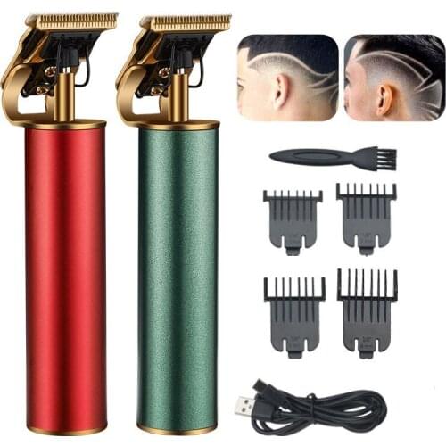 R hair trimmer USB rechargeable hair clipper haircut machine oil head clipper white hair carving clipper beard trimmer 10W power