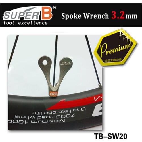 SUPER B TB-SW20 Spoke wrench for 3.2mm (0.127nipple) precisely machined, heat treated for hardness bicycle repair tool