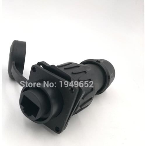 RJ45 waterproof connector M24 IP67 Ethernet Plug socket H24