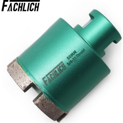 FC 1pc Dia 50mm Welded Wet Diamond Drilling Core Bits for Marble