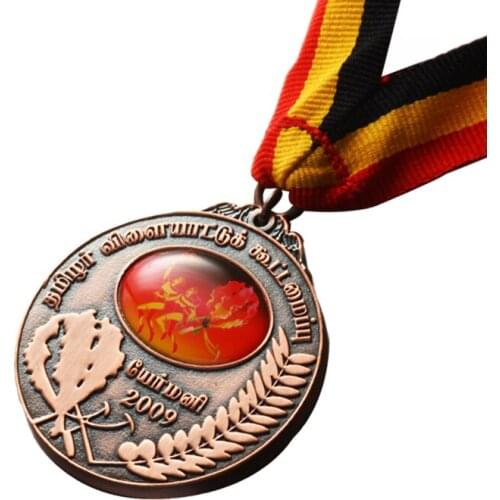 2018 fashion original 3D Enamel Medal bear carving logo medal k20049