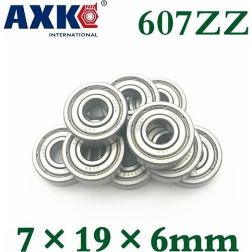 607zz Bearing Abec-5 100pcs 7x19x6 Mm Miniature 607z Ball Bearings 607 Zz Emq Z3 V3