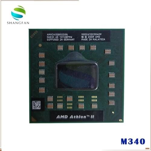 AMD Athlon II Dual-Core Mobile M340 2.2 GHz Dual-Core Dual-Thread CPU Processor AMM340DBO22GQ Socket S1