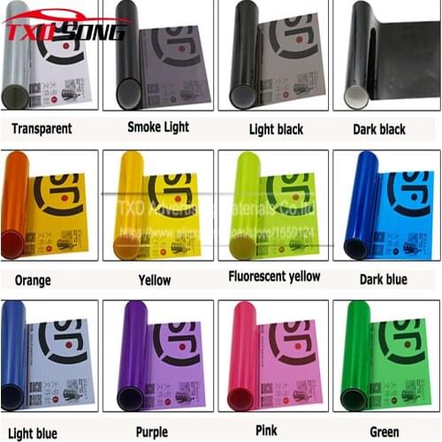 Car Styling 40cm*9M/Lot Auto Car Light Headlight Taillight Tint styling waterproof Vinyl Film Sticker Car headlight film