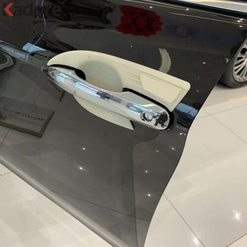 For Toyota Avalon 2019 2020 Carbon Fiber Side Door Handle Bowl Cover Trim Car Styling Auto Exterior Accessories Sticker