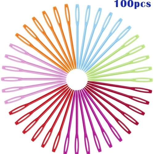 100pcs Bodkin Large Sewing Needles Gold Eye Pins Embroidery Tapestry Hand Needle Tools Wool DIY PIN11