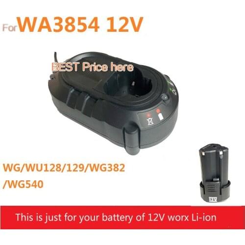 Fast Charger for Worx 12V Li-ion Battery WG/128/382/540/129 WA3854