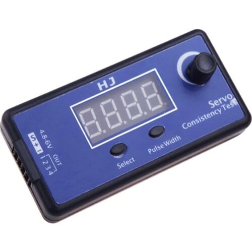 Hot Sale Digital 1-4s Servo Tester/ESC Consistency Tester for RC Airplane DC 5-6V 3 Modes Steering Gear Measurement for RC