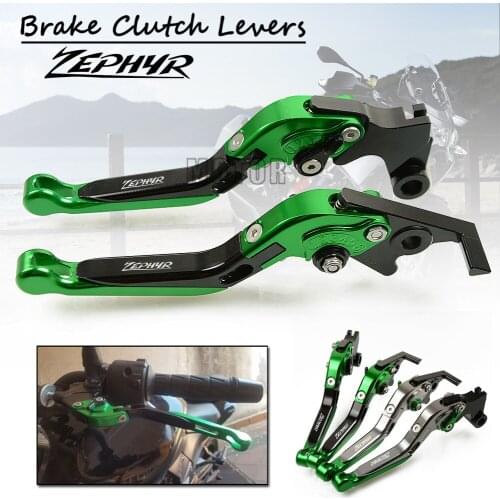 CNC Aluminum Motorcycle Adjustable Folding Brake Clutch Levers For Kawasaki ZR750 ZEPHYR 1991-1993 1992 ZR 750 Motor Foldable