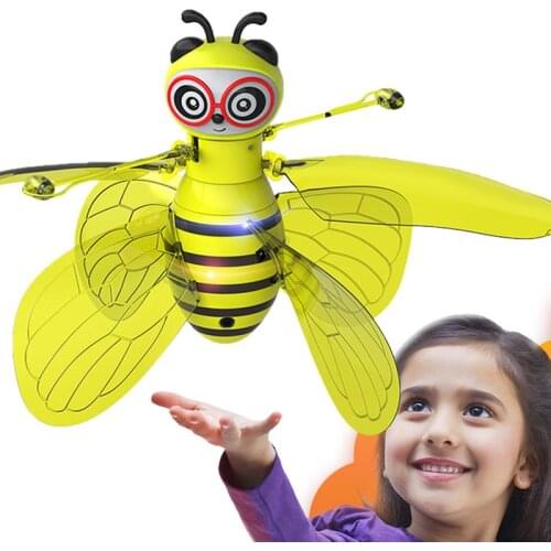 Mini Drone Induction by Hand Bee UFO Toys for Kids Bee Drones Gifts RC Helicopter Quadrocopter Drone Induction Fairy Flying Ball