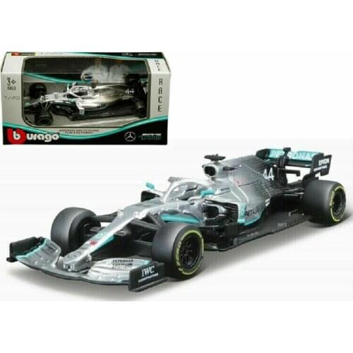 Bburago 1:43 2019 Mercedes F1 W10 NO.44 Lewis Hamilton NO.77 Valtteri Bottas Diecast Car Model New in Box