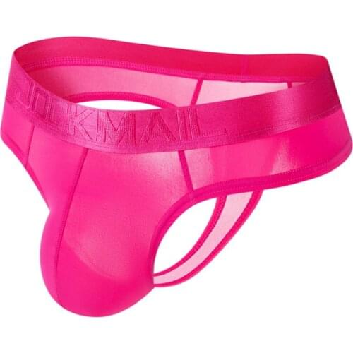 New Super Thin Men Underpants Male Panties Men G Strings Thong Underwear Ice Silk Sexy Tanga Hombre Breathable Lingerie Shorts