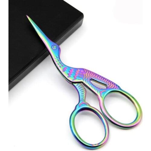 Retro Vintage Crane Scissors Cross Stitch Sewing Scissors Thread Cutter Embroidery Sewing Tailor Cutting Scissor Handcraft Tools