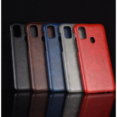 For Samsung Galaxy A10S A20S A70S A90 5G Luxury Retro Premium PU Leather Hard Back Case For Samsung Galaxy M30S Bumper Back Case