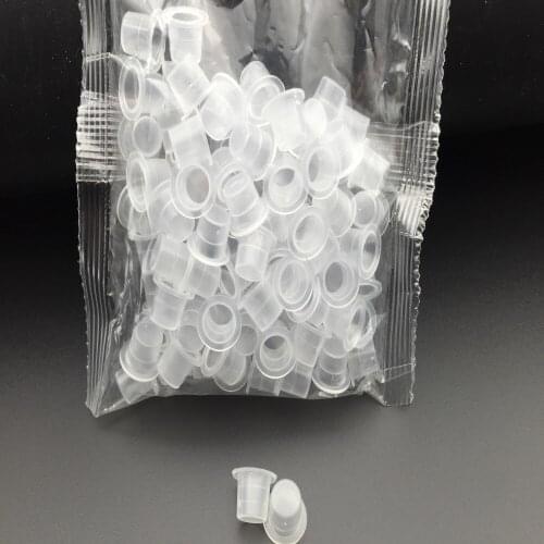 S Size Disposable White Tattoo Pigments Cups Caps Permanent Makeup Ink Cups Tattoo Equipment Accessory