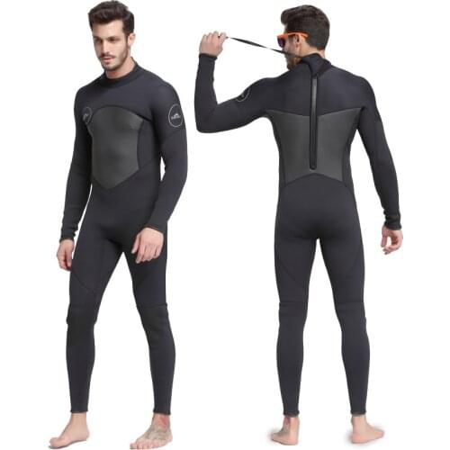 Sbart New One-Piece Neoprene 3mm Diving Suit Winter Long Sleeve Men Wetsuit Prevent Jellyfish Snorkeling Suit