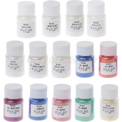 Resin Dye Powder Mica Pearl Pigments Colorants Crystal Mud Resin Jewelry Making Handmade Soap Coloring Powder Drop Shipping