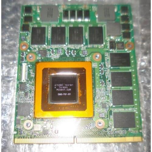 GTX 260M GTX260M 1GB WDXVH G92-751-B1 P/N: 0WDXVH 96RJ4 VGA Video Card for Dell Alienware M15x M17x R1 laptop