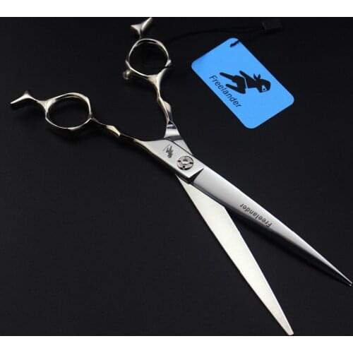 High-end Straight Cut Professional Hairdressing Scissors Fashion Modeling Scissors Japan 440C 7.5 Inch Two-tailed Model Number