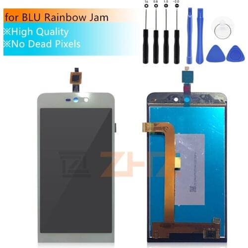 For blu Rainbow Jam LCD Display Touch screen digitizer Assembly for blu Rainbow Jam 4gb +tools repair parts
