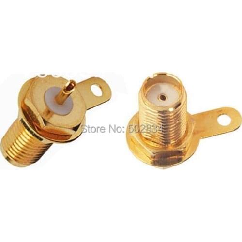 10pcs/lot SMA female Bias plug PCB Panel mount Soldering Adapter Connector