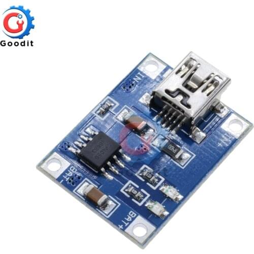 10pcs Micro USB Lithium Battery Charger Module Charging Board 5V 1A 18650 TP4056 With Protection Dual Functions 1A Li-ion