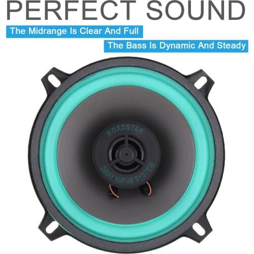 1x 5'' 100W Car HiFi Coaxial Speaker Vehicle Door Auto Audio Music Stereo Full Range Frequency Speakers for Cars