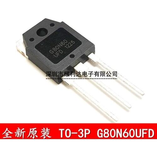 10PCS free shipping G80N60 G80N60UFD SGH80N60UFD 80A 600V TO-3P IGBT Field effect Triode 100% new original